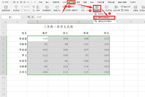 Excel如何添加數(shù)據(jù)標(biāo)識圈