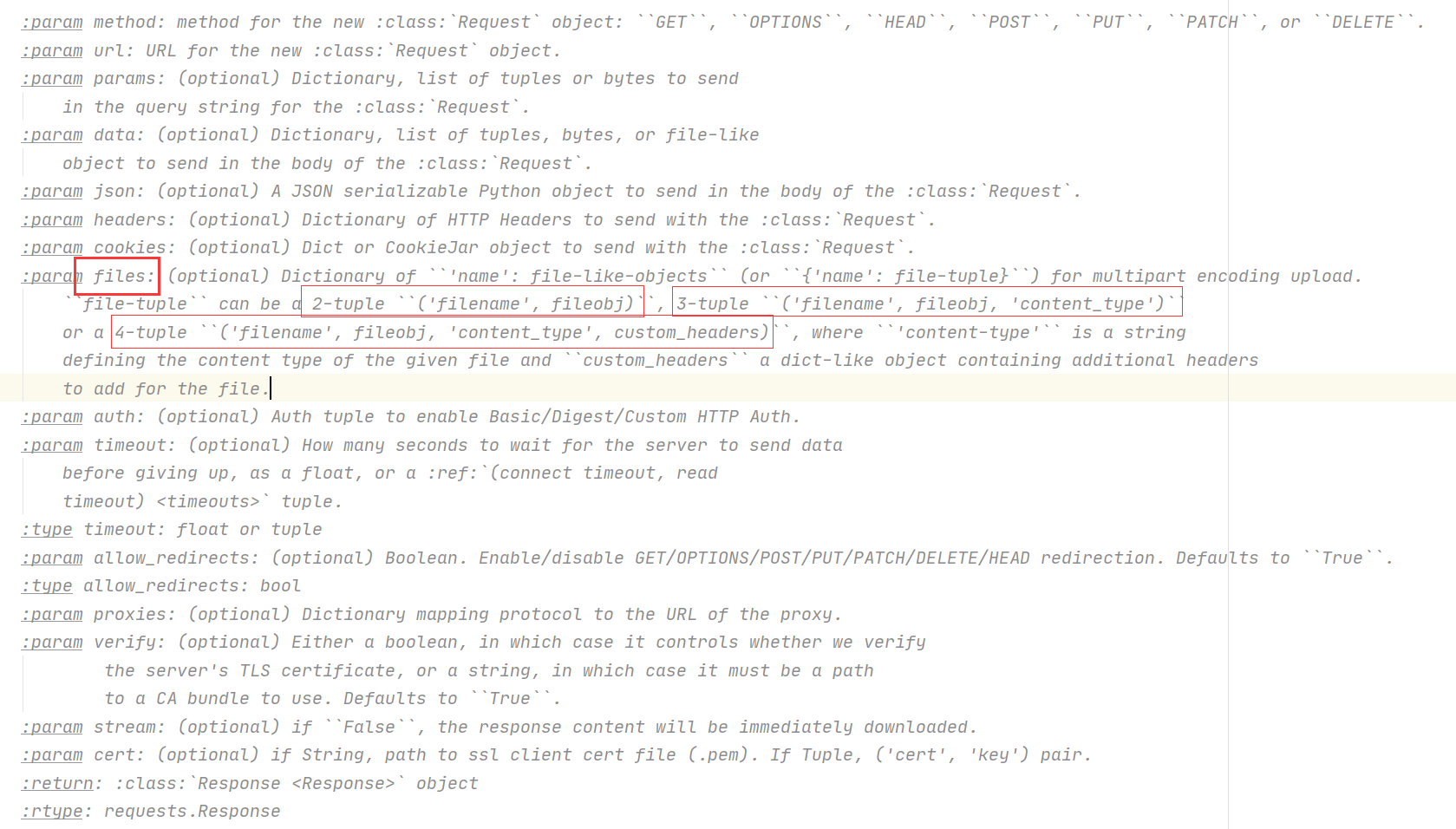 python實現(xiàn)文件+參數(shù)發(fā)送request的實例代碼