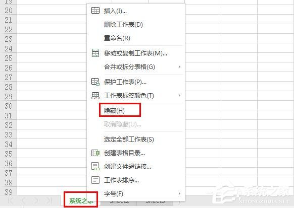 wps表格標(biāo)簽怎么隱藏?wps表格標(biāo)簽隱藏的兩種方法