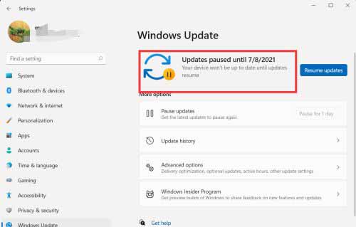 Win11怎么設置暫停更新？Win11暫停更新設置方法