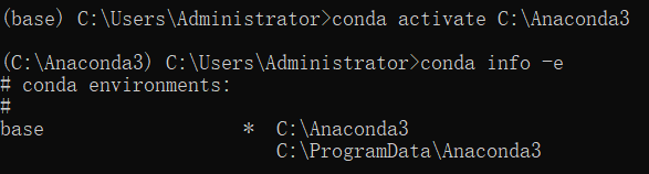 Win10中使用cmd命令conda info -e發現環境未命名無法激活怎么辦？