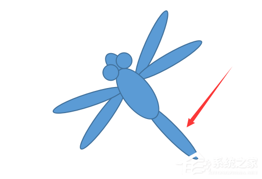 WPS怎么繪畫(huà)出胖胖蜻蜓？WPS繪畫(huà)出胖胖蜻蜓的方法
