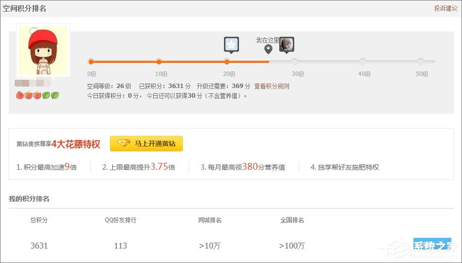 qq空間積分怎么得？qq空間積分怎么升級快？