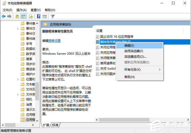 Win10專業版兼容性選項不見了要怎么解決？
