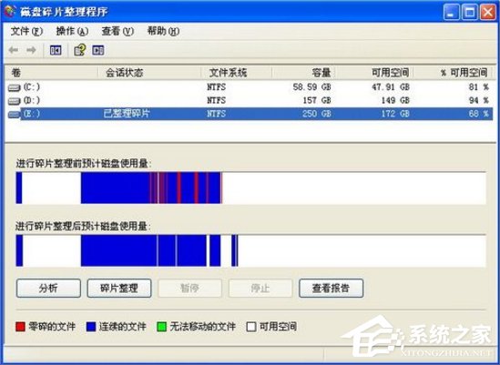 WinXP電腦磁盤碎片怎么整理？
