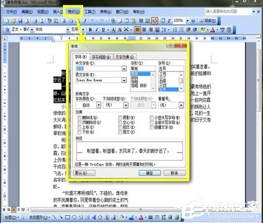 Word如何美化字體？