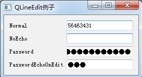 python GUI庫圖形界面開發(fā)之PyQt5單行文本框控件QLineEdit詳細(xì)使用方法與實例