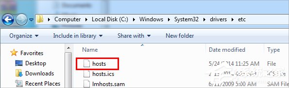 Windows7電腦hosts文件在哪？