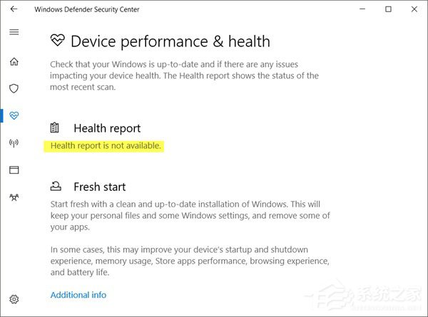 Win10 Windows defender提示“運(yùn)行狀況報(bào)告不可用”如何解決？