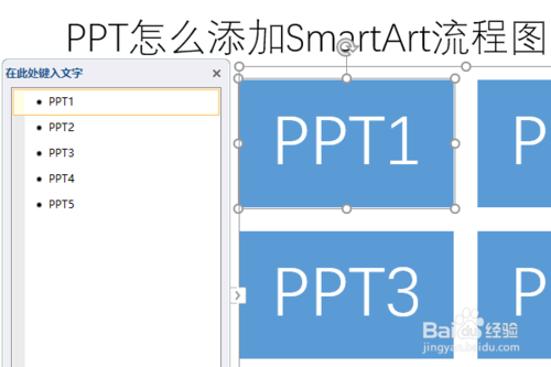 PPT如何添加SmartArt流程圖？