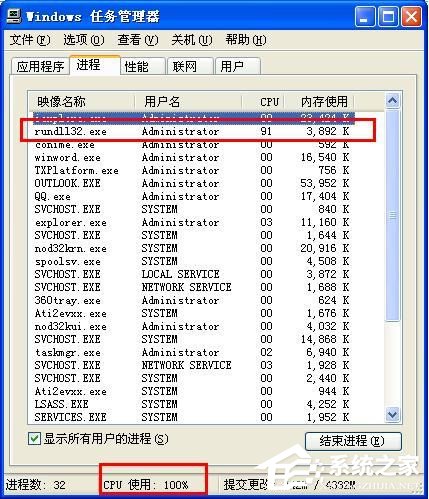 WinXP系統出現“Rundll32.exe應用程序錯誤”怎么辦？