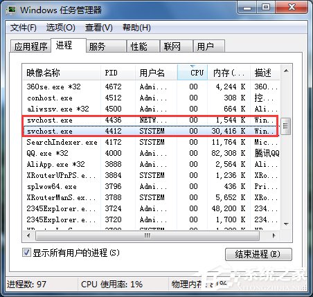Win7查看某個(gè)端口被占用的解決方法