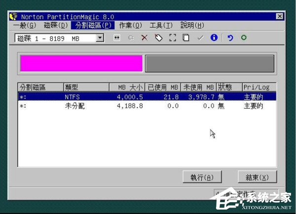 WinXP用深度技術(shù)PQ8.05對(duì)硬盤進(jìn)行分區(qū)的方法