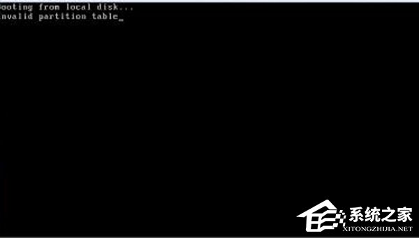 如何解決Win8電腦開機提示Invalid partition table的問題？