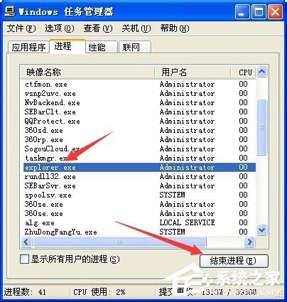 WinXP系統(tǒng)桌面顯示不出來(lái)如何解決？