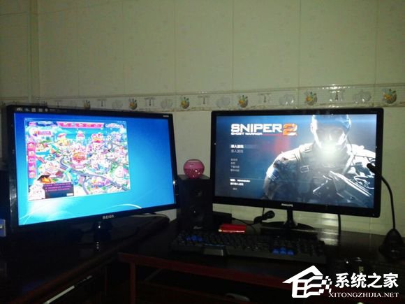WinXP系統如何設置一臺電腦兩個顯示器？
