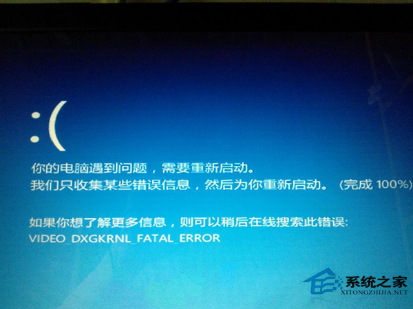 Win8.1系統藍屏提示video dxgkrnl fatal error錯誤怎么修復？