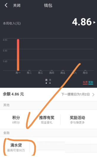 滴滴出行APP車(chē)主怎么申請(qǐng)滴水貸?申請(qǐng)滴水貸步驟分享