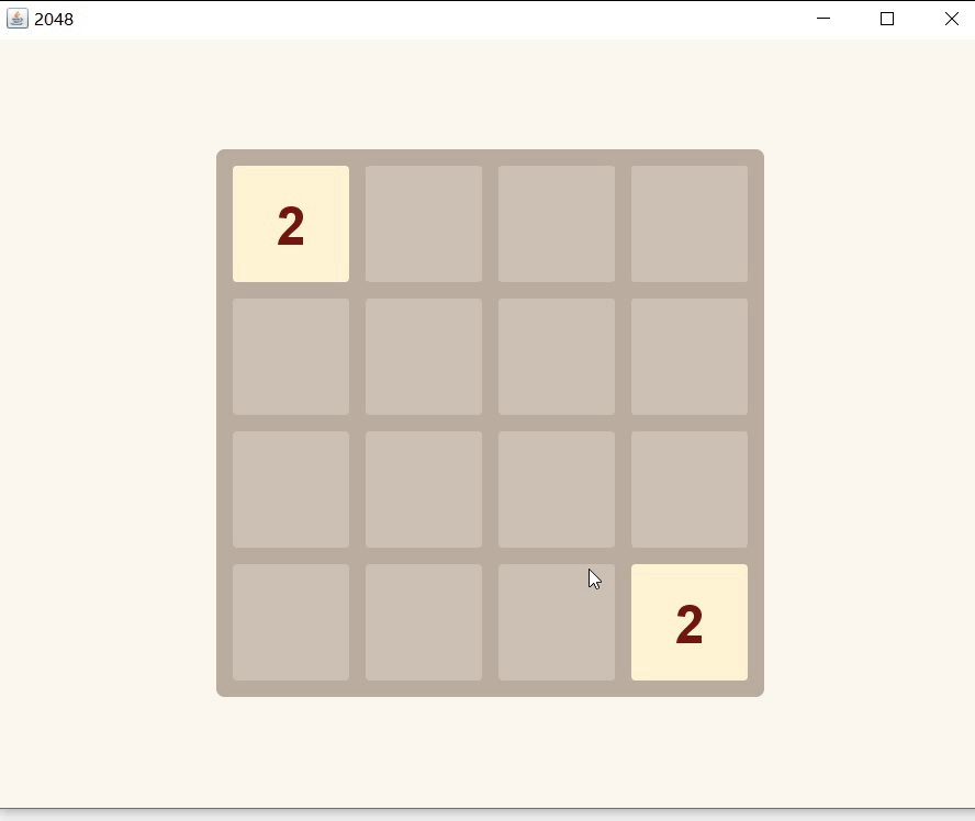 200行java代碼實(shí)現(xiàn)2048小游戲