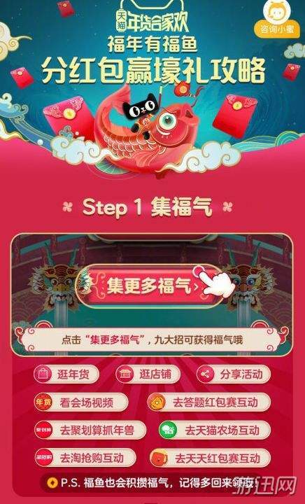 天貓福年有福魚活動(dòng)玩法技巧解析