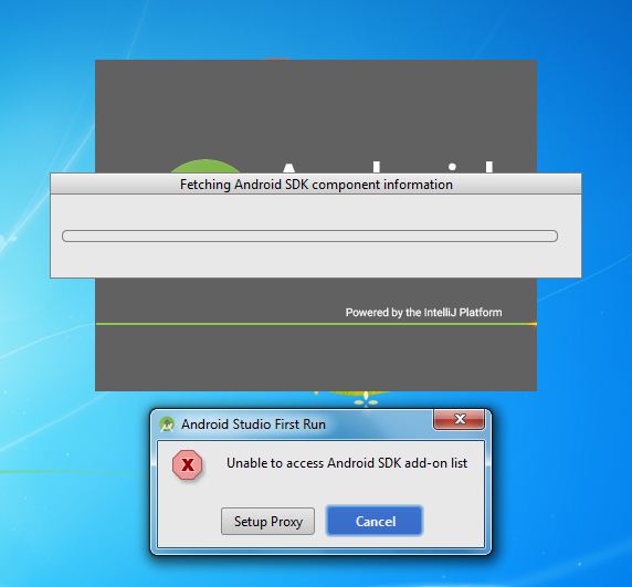 Android Studio報(bào)錯(cuò)unable to access android sdk add-on list解決方案