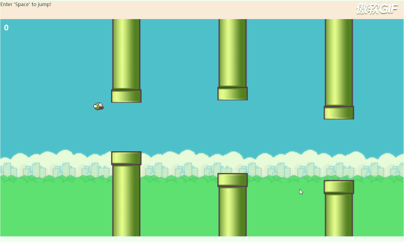 VUE實(shí)現(xiàn)一個Flappy Bird游戲的示例代碼