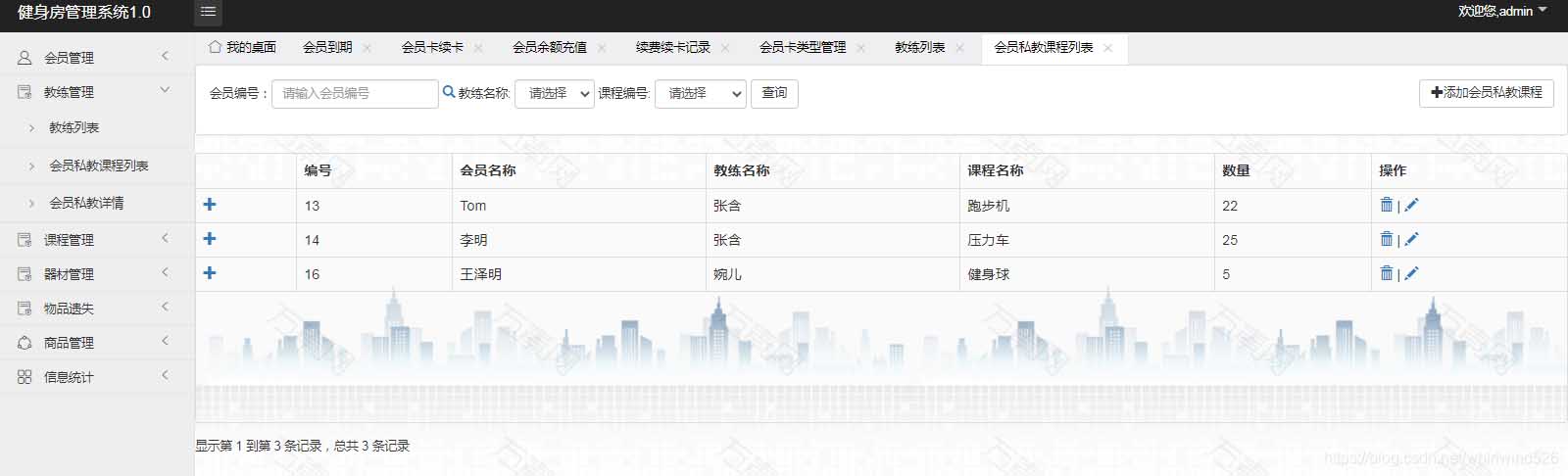 使用Springboot實現(xiàn)健身房管理系統(tǒng)