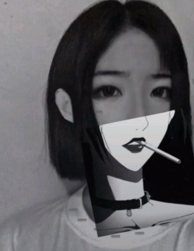 抖音動漫半遮臉?biāo)夭脑趺醋?抖音半遮臉?biāo)夭膱D片制作教程