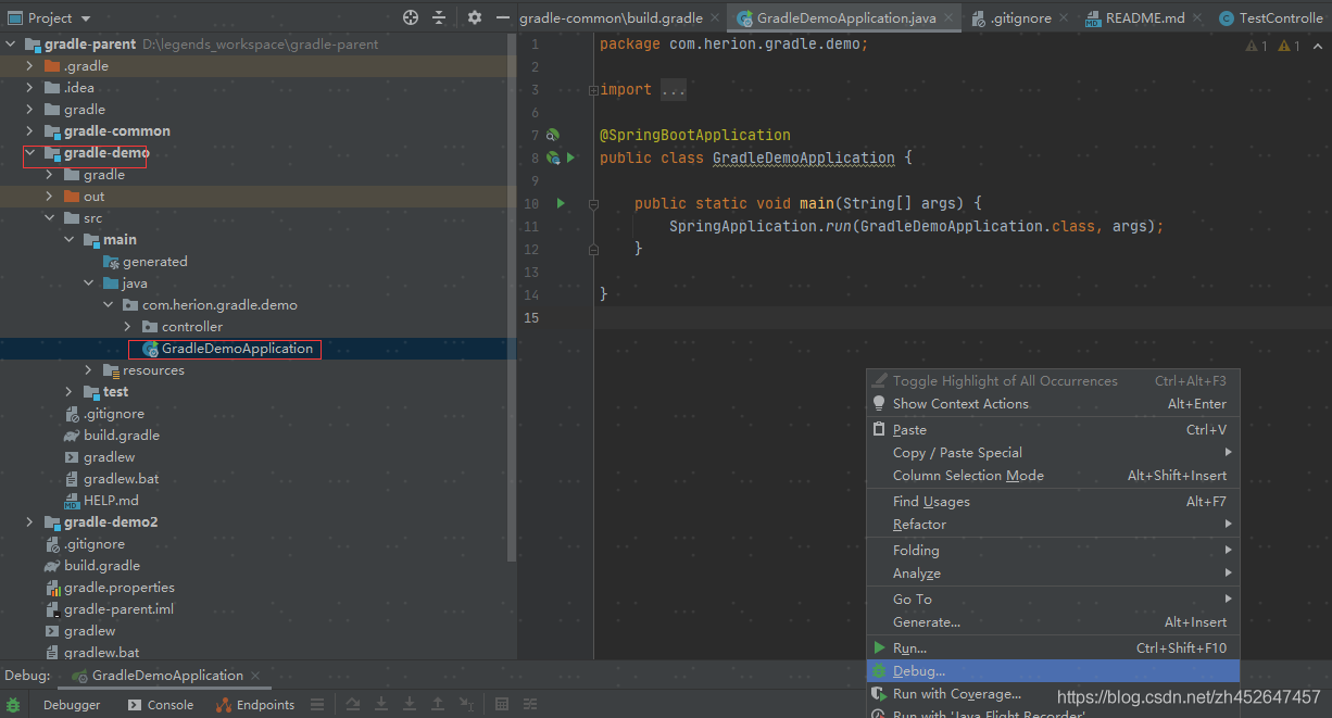 IDEA 2020.2 +Gradle 6.6.1 + Spring Boot 2.3.4 創(chuàng)建多模塊項目的超詳細教程