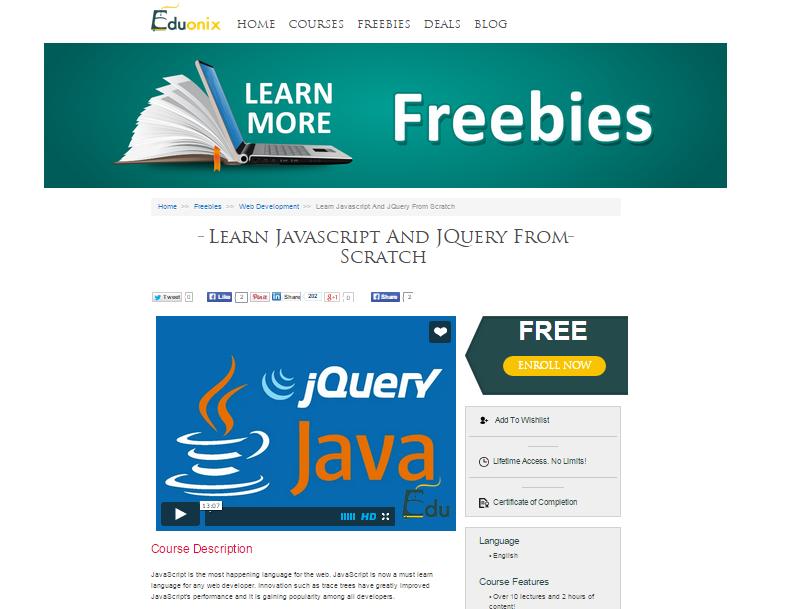十大免費(fèi)教程資源幫助新手快速學(xué)習(xí)JavaScript