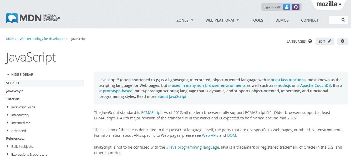 十大免費(fèi)教程資源幫助新手快速學(xué)習(xí)JavaScript
