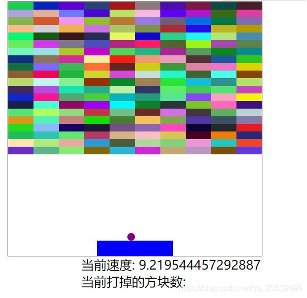 JS實(shí)現(xiàn)簡(jiǎn)單打磚塊彈球小游戲