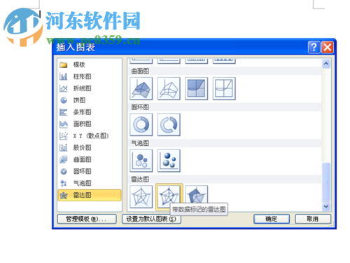 word制作雷達(dá)圖的方法