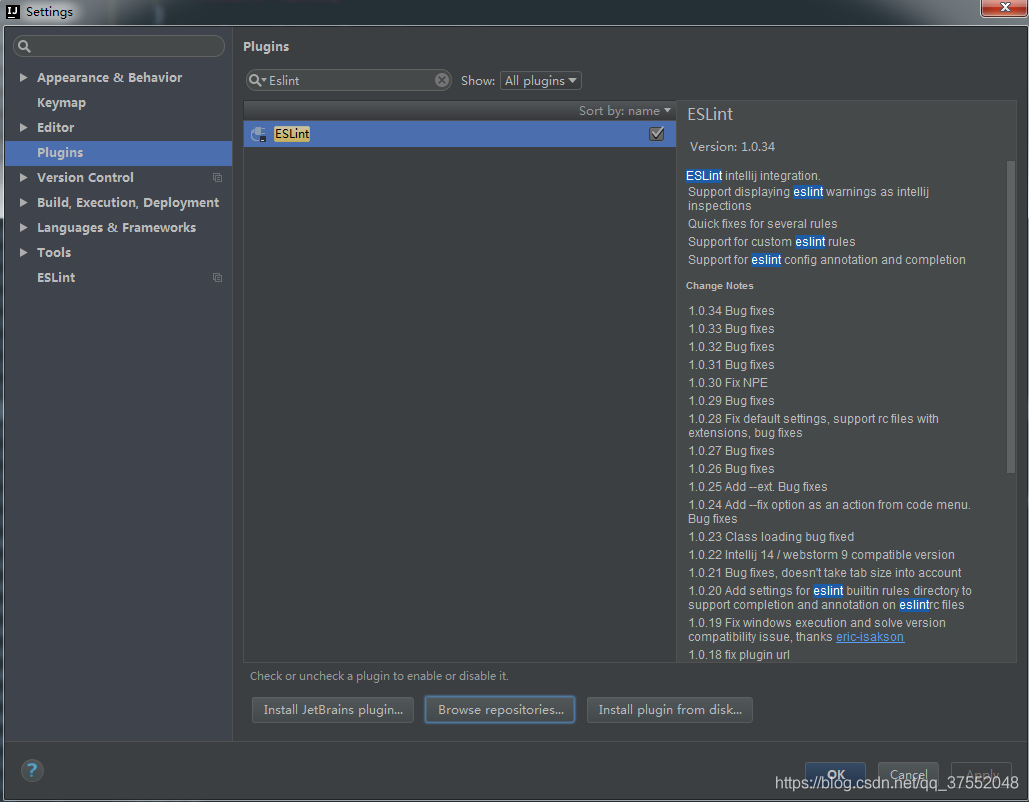 Idea安裝Eslint插件提示：Plugin NativeScript was not installed的問(wèn)題