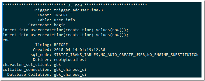 mysql觸發(fā)器原理與用法實(shí)例分析