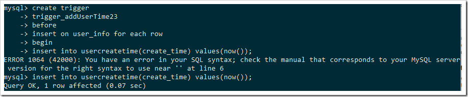 mysql觸發(fā)器原理與用法實(shí)例分析