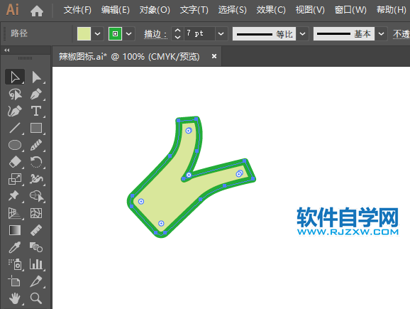 ai怎么畫(huà)西蘭花圖標(biāo)
