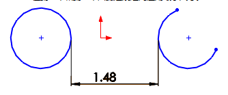 solidworks怎么生成兩個(gè)圓弧之間的尺寸