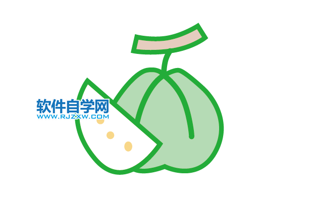 ai怎么畫(huà)番石榴水果圖標(biāo)
