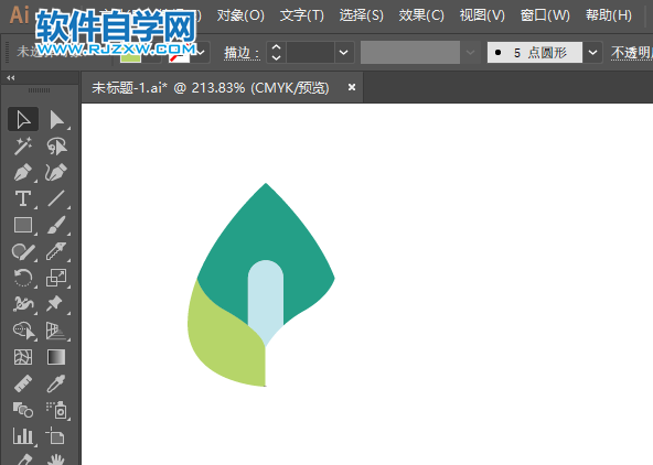 ai怎么畫(huà)百荷盆栽圖標(biāo)