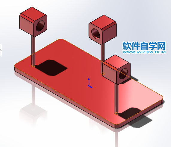 反向關(guān)節(jié)機(jī)構(gòu)用SolidWorks建模并裝配