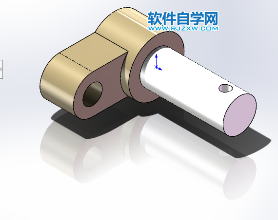 反向關(guān)節(jié)機(jī)構(gòu)用SolidWorks建模并裝配