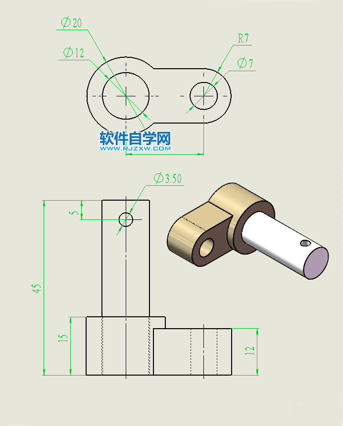反向關(guān)節(jié)機(jī)構(gòu)用SolidWorks建模并裝配