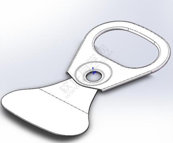 易拉罐拉環(huán)鈑金零件怎么用SolidWorks畫