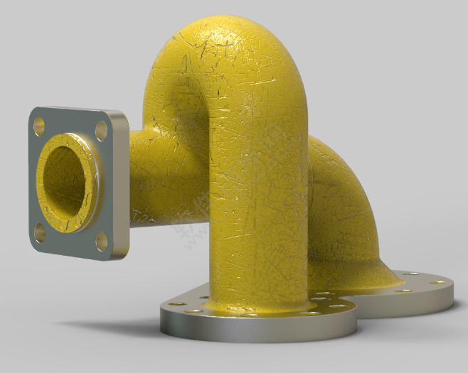 SolidWorks畫一個(gè)帶法蘭的圓管