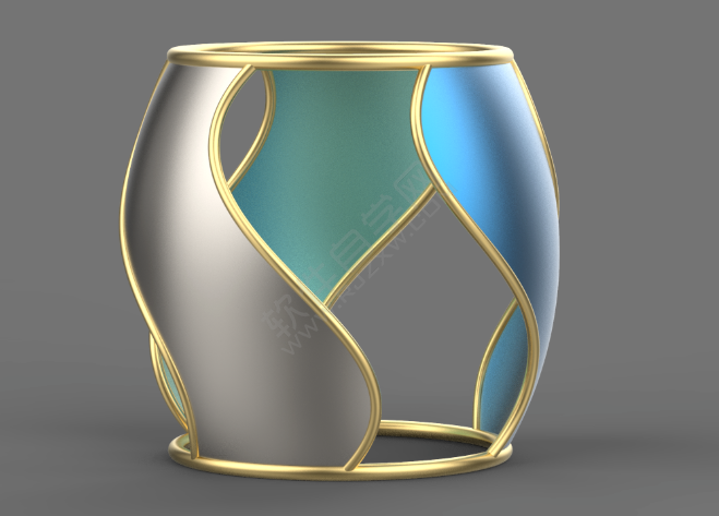 SolidWorks畫一個(gè)藝術(shù)瓶架
