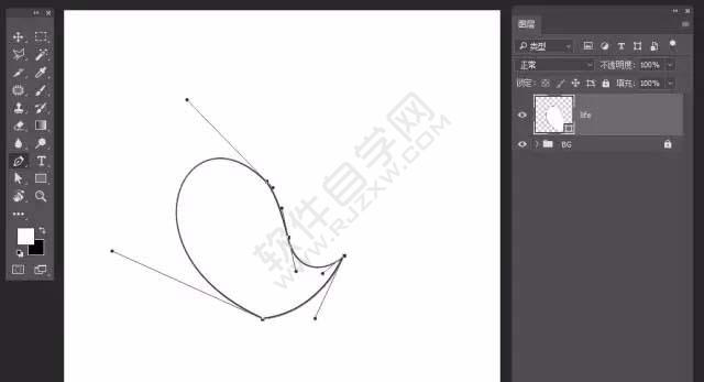 ps怎么設(shè)計心形圖標