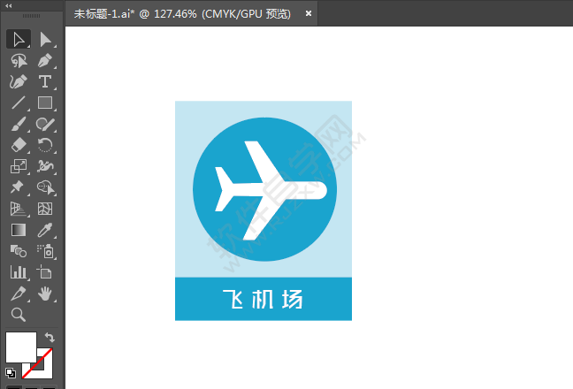 ai繪制飛機場標(biāo)識的方法