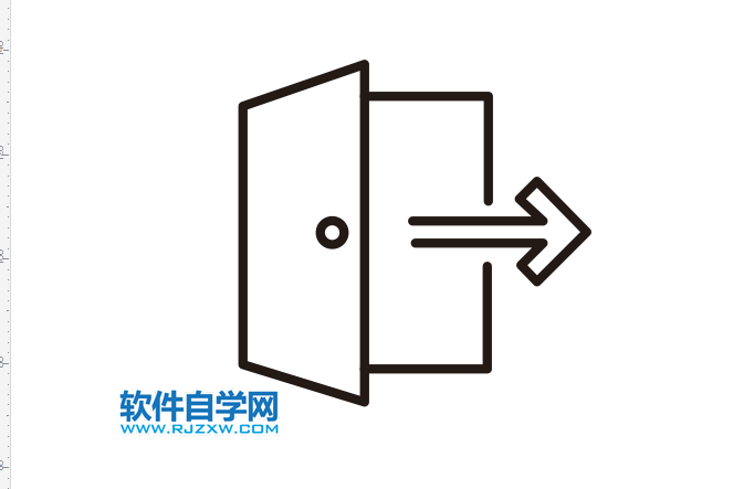 CorelDRAW2020怎么畫(huà)一個(gè)出口圖標(biāo)