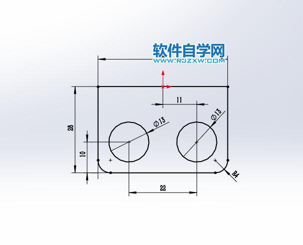 solidworks使用拉伸凸臺(tái)、筋、拉伸切除繪零件圖